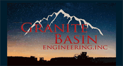 Desktop Screenshot of granitebasinengineering.com