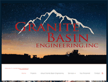 Tablet Screenshot of granitebasinengineering.com